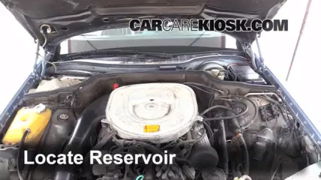 1981 Mercedes-Benz 380SEL 3.8L V8 Sedan (4 Door) Windshield Washer Fluid Add Fluid